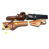 Lot: 4- Leather Holsters includes Bianchi #3S,