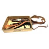 Lot: 6- Assorted Leather Belts includes 1-