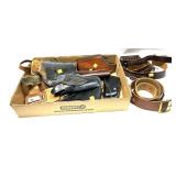 Lot: Assorted Leather Holsters and Cartridge