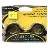 Weaver Quad Lock .22 Tip Off 1" Scope Rings
