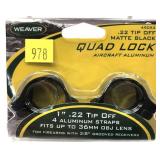 Weaver Quad Lock .22 Tip Off 1" Scope Rings