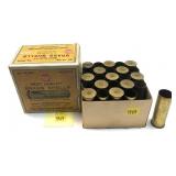 Box of vintage 12 Ga. 2 5/8" primed brass, 25
