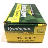 Box of .45 Colt 225-grain LSWC Remington