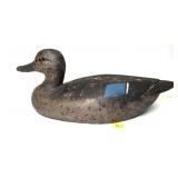 Teal Wooden Carved Decoy