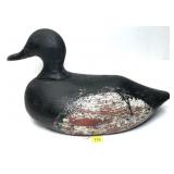 Wally Bishop Bluebill Drake Wooden Carved Decoy,