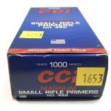 Box of 1,000 CCI No. 450 Magnum small rifle