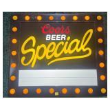 Coors Beer Special light up marquee sign,
