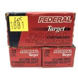 Lot, 150 Rds. of .22 LR. Federal cartridges, 150