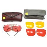 Lot: Shooting glasses and Remington case with