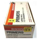 Box of 1,000 large rifle primers, Winchester NO.