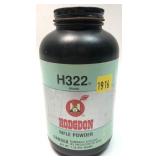 1 lb. bottle of Hodgdon H322 rifle powder, 1 lb.
