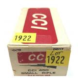 Box of 1,000 small rifle magnum primers, CCI No.