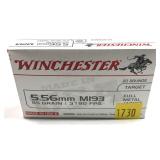 Box of 5.56mm M193 55-grain Winchester FMJ
