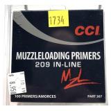 Box of 209 CCI Inline primers, 100 primers,