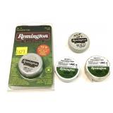 Lot, Remington percussion caps, 4 tins, 1 in