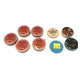 Lot, percussion caps, 7 tins -NO SHIPPING