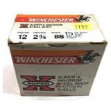 Box of 12 Ga. 2.75" No. BB Winchester steel shot