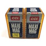 x2- Boxes of .22 Magnum CCI hollow point Maxi-Mag