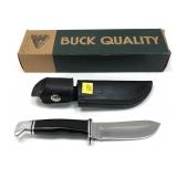 Buck 103U knife with leather sheath and box