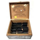 Lot: M1 Garand Emblocs in wooden box, 12 pcs.