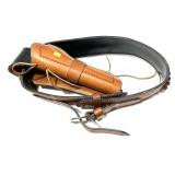 Leather Cartridge Belt, marked 357 with Embossed