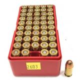 Lot, Federal .45 Auto cartridges in plastic