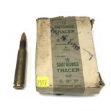 Box Browning .50 Cal. tracers, 9 Rds.