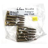 Bag of 6.5 Arisaka cartridges, 10 tracer Rds. in