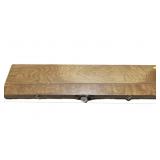 Wooden long gun case, 45 1/2" x 10 1/2"