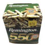 Box of .22 LR hollow point Remington cartridges,