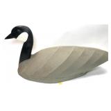 Goose Decoy, canvas and wood, bottom marked
