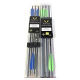 Lot, 2 packs of 3-Ten-Point crossbow arrows