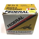 Box of 12 Ga. 2.75" No. 5 Federal duck and