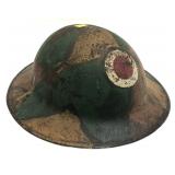 WWI Helmet- Tag marked 37th Inf. Division