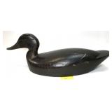 Chauncey Wheeler Black Duck carved wooden decoy,