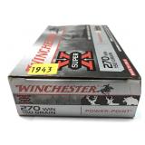 Box of .270 WIN. 150-grain Winchester