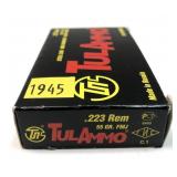 Box of .223 REM 55-grain FMJ Tulammo, 20 Rds.