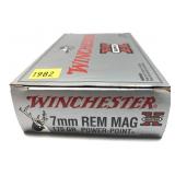 Box of 7mm REM Mag 175-grain Power-Point