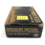 Box of 5.56 X 45mm 62-grain American Tactical