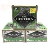 x3- Boxes of 16 Ga. 2.75" No. 5 Herter