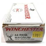 Box of .44 REM Mag. 240-grain jacketed soft point