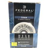 x2- Boxes of 12 Ga. 2.75" No. 8 Federal field and