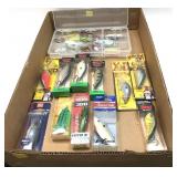 Lot, assorted new lures includes Rapala, Norman,