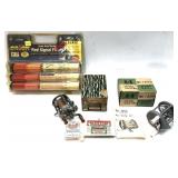 Lot, 2 vintage reels with boxes: Pfluger