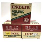 x3- Boxes of 28 Ga. 2.75" No. 7.5 Estate
