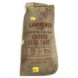 25 lb. bag of No. 7.5 chilled lead shot, 25 lbs.