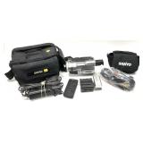 Lot: Sony Camcorder, Camera Accessories with Case