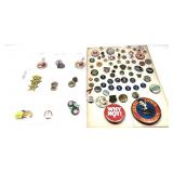 Lot: Collection of Buttons includes Red Cross