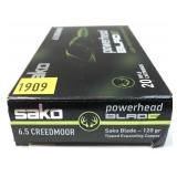 Box of Sako 6.5 Creedmoor 120-grain Sako Blade