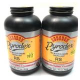 x2- 1 lb. bottles of Hodgdon Pyrodex RS muzzle